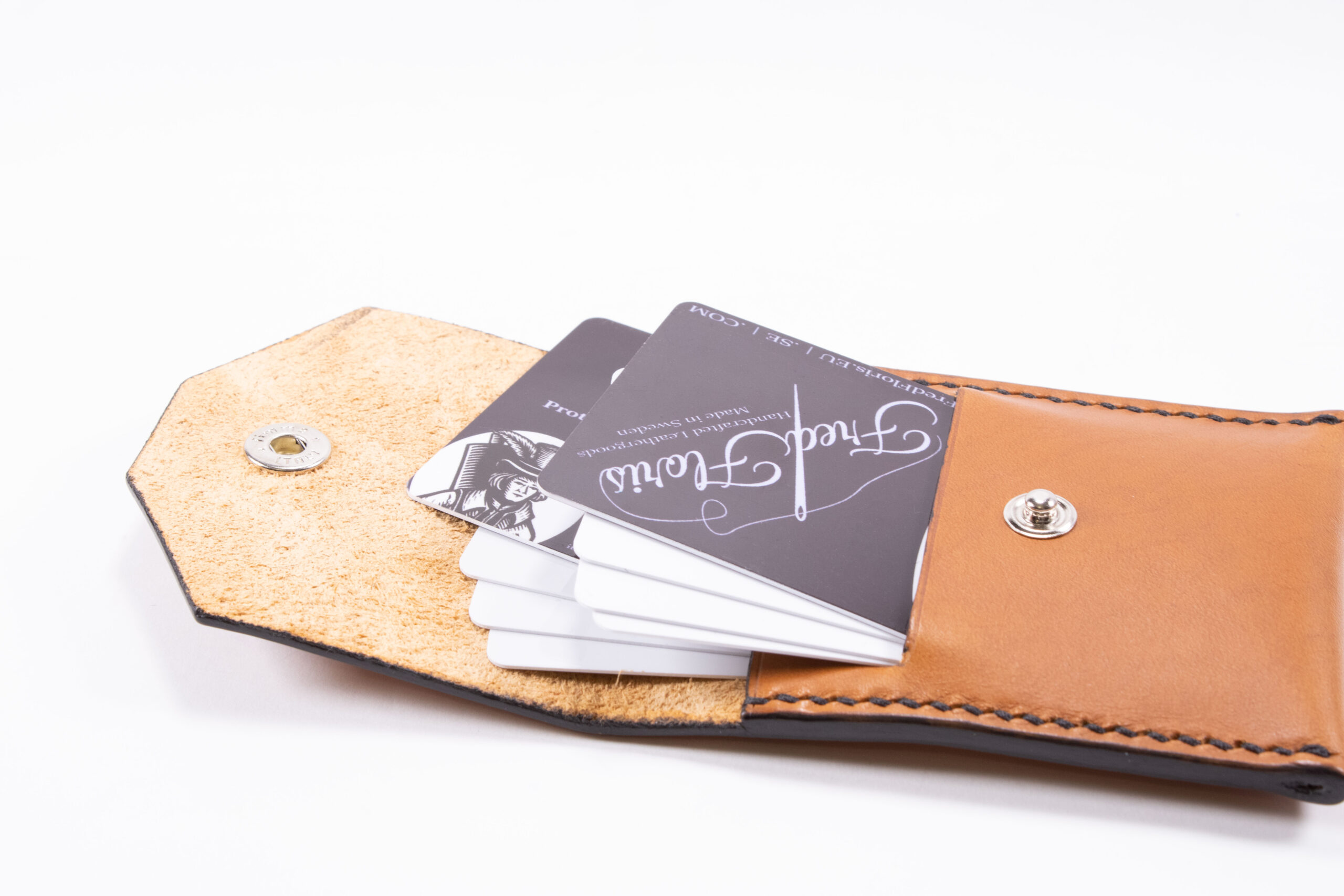 Wizerunek produktu - wąski skórzany portfel na karty kredytowe FredFloris