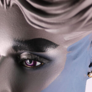 Product image of FredFloris small stud gold plated silver pearl earrings