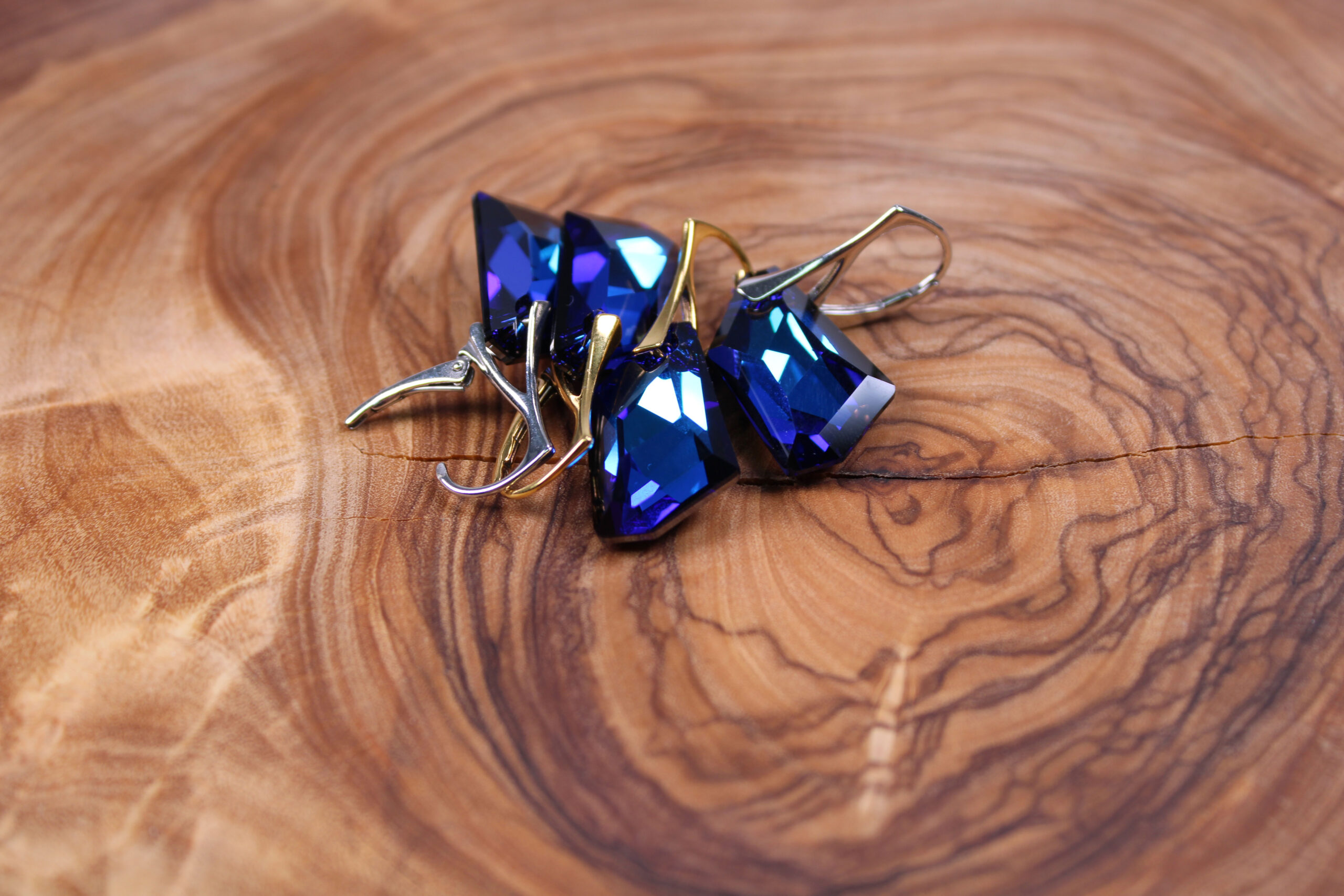 Product image of FredFloris gold and platinum plated silver Crystal earrings from Swarovski