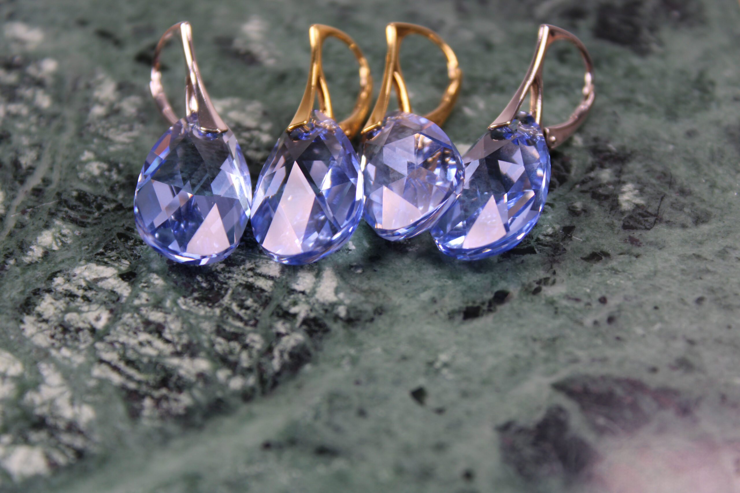 Product image of FredFloris leverback Swarovski crystal earrings