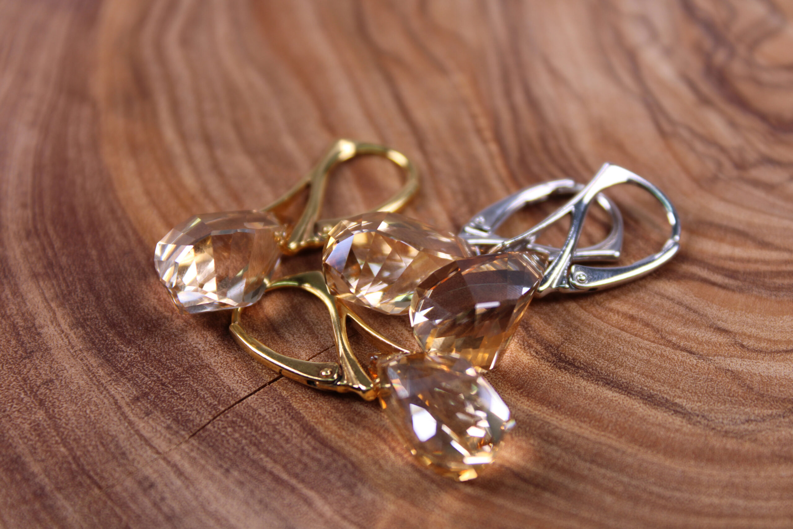 Product image of FredFloris leverback Swarovski crystal earrings