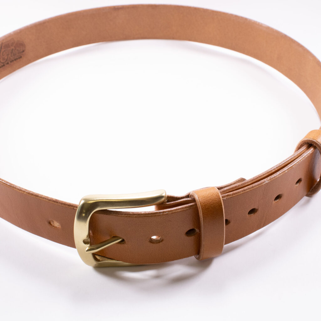 Product image of FredFloris handmade tan leather dress belt