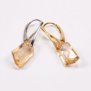Product image of FredFloris Swarovski crystal Sterling silver leverback earrings