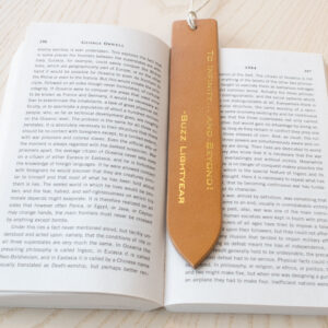 Product image of FredFloris leather bookmark with quotes