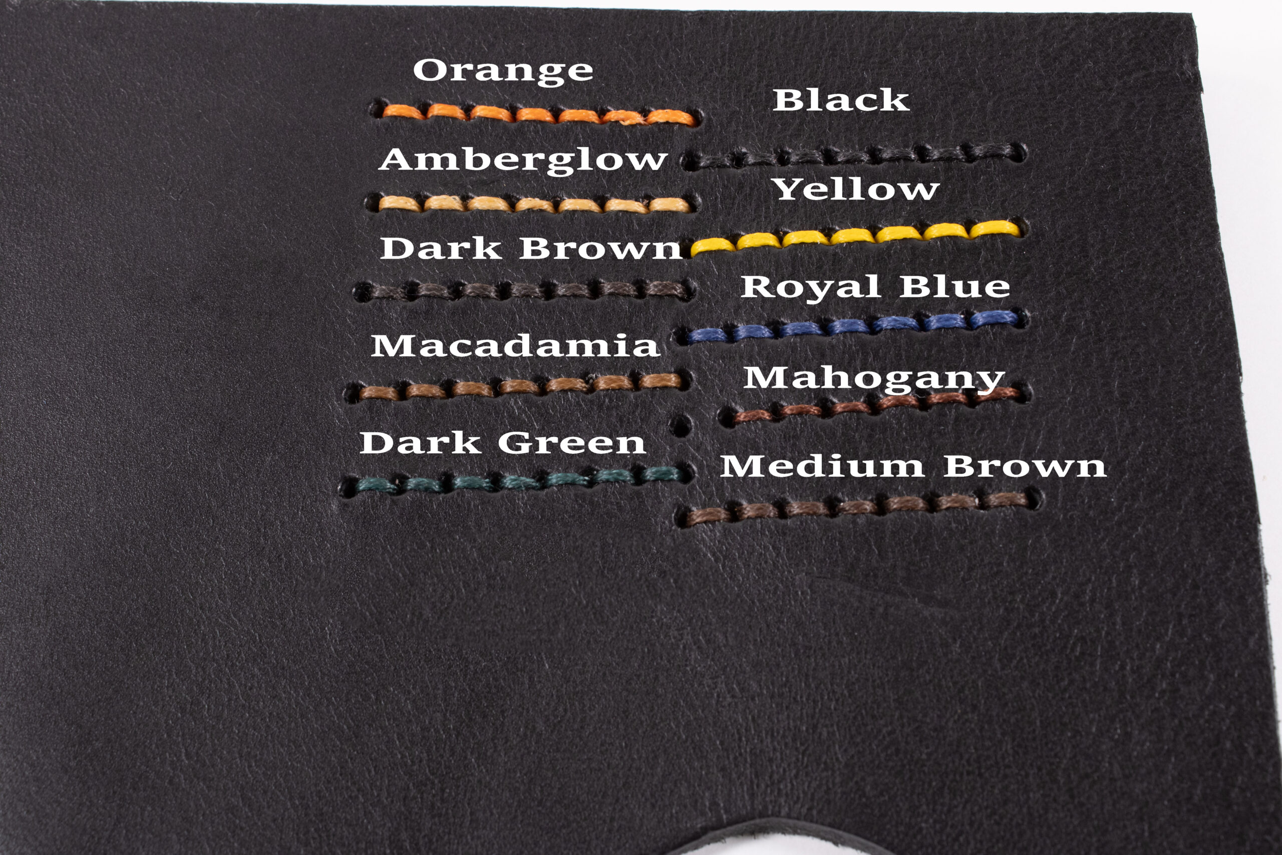 Fargealternativer for croupon i skinn svart