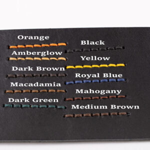 Opcje kolorystyczne skórzanych naramienników: czarny