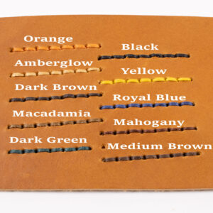 Thread Colour Options for Leather Colour Cognac