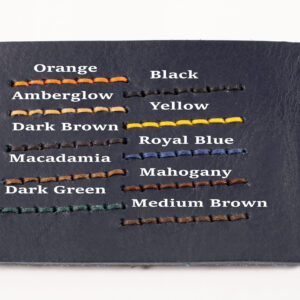 Thread Colour options for leather navy shoulders