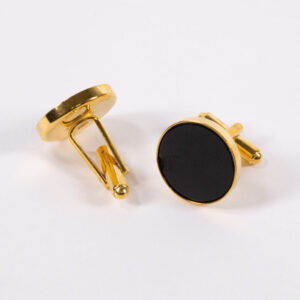 Product afbeelding van FredFloris zwarte onyx overhemd manchetknopen