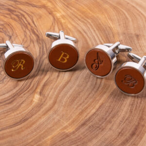 Imagen del producto FredFloris Gemelos de camisa de cuero marrón