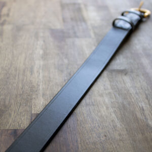 Product image of FredFloris handmade black leather mens belt