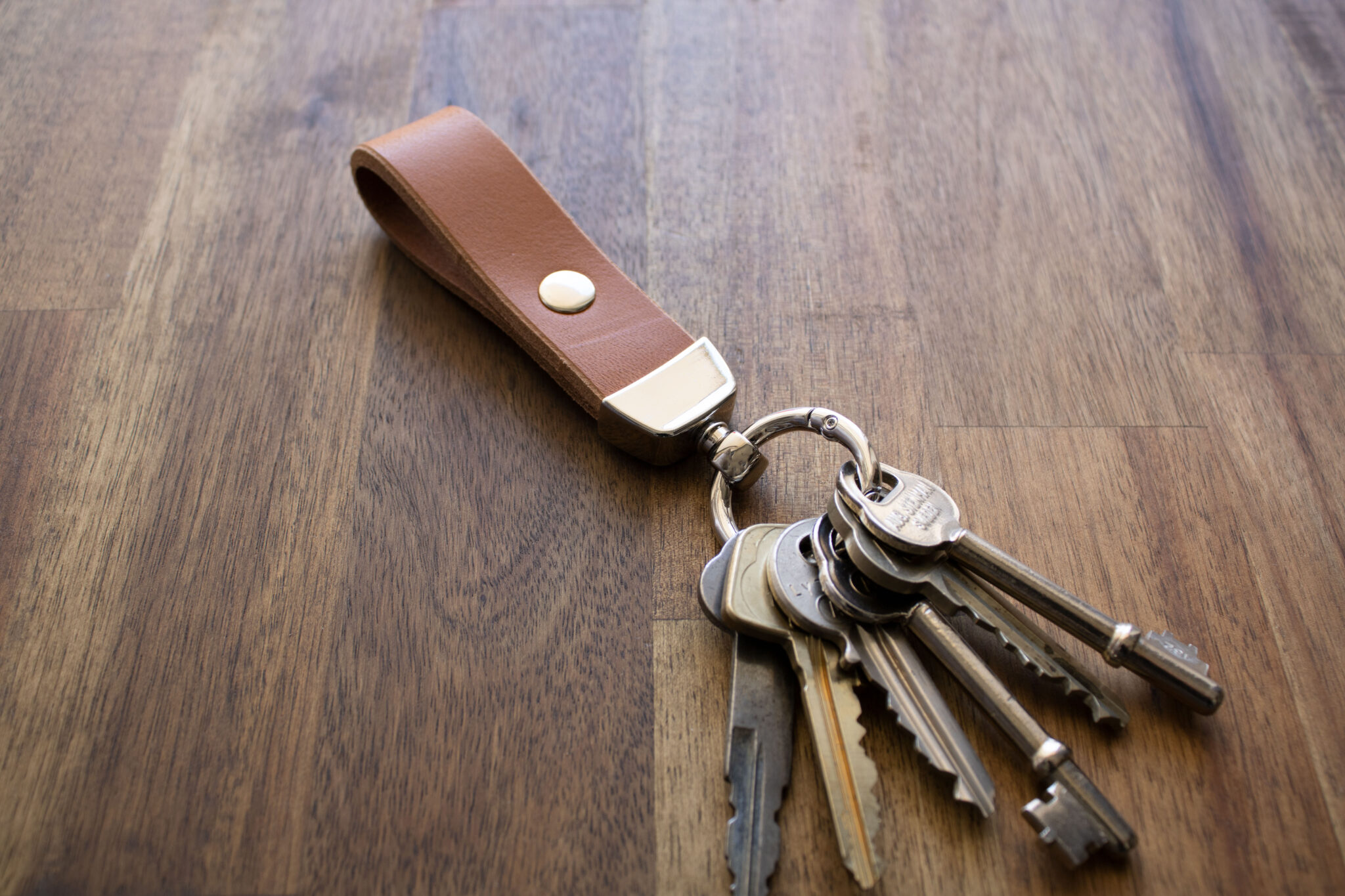 Product image of FredFloris full-grain leather key ring