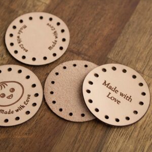 Product image of FredFloris Custom Personalised Leather crochet Labels DIY