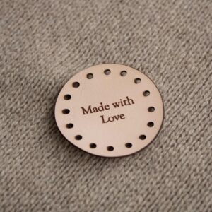 Product image of FredFloris Custom Personalised Leather crochet Labels DIY