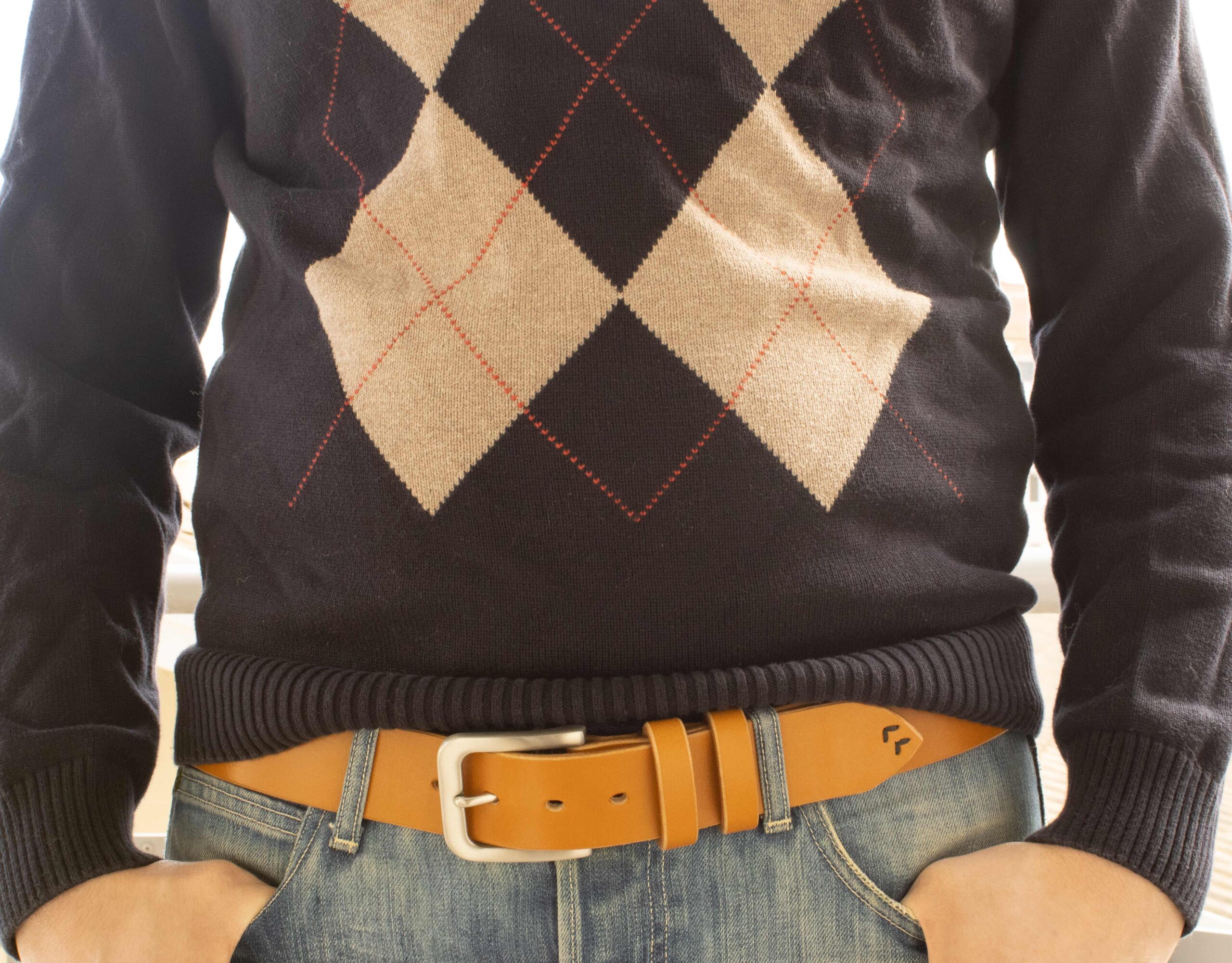 Product image of FredFloris handmade Tan leather belt