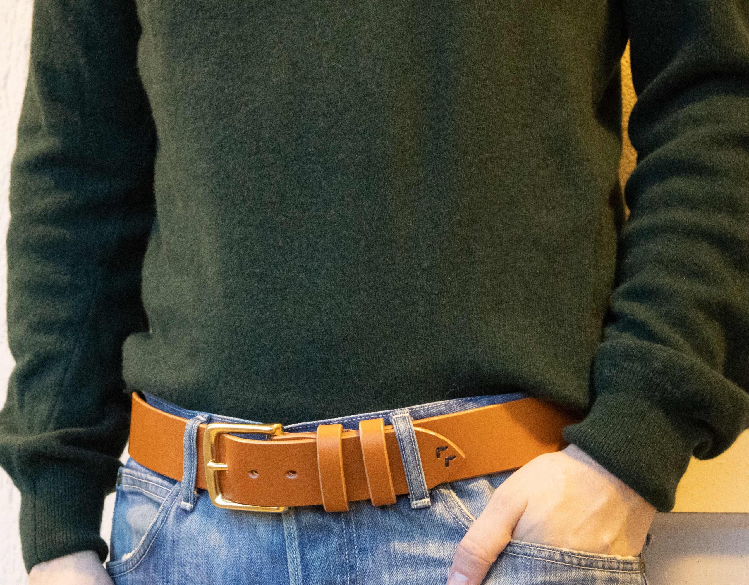 Product image of FredFloris handmade Tan leather belt