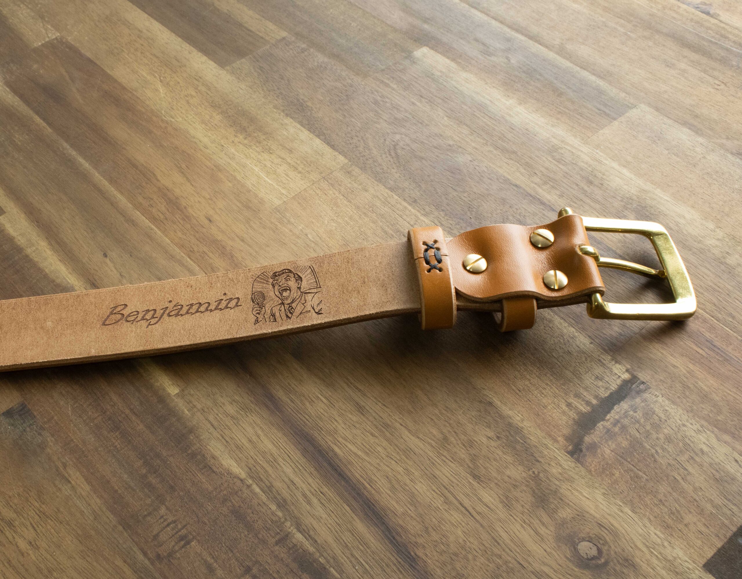 Product image of FredFloris handmade Tan leather belt
