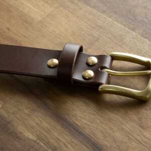 Product image of FredFloris handmade Dark Brown leather mens belt