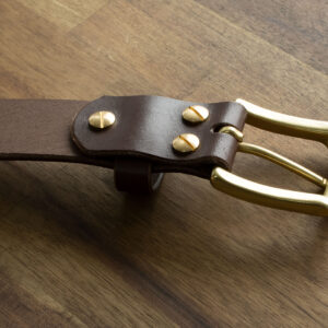 Product image of FredFloris handmade Dark Brown leather mens belt