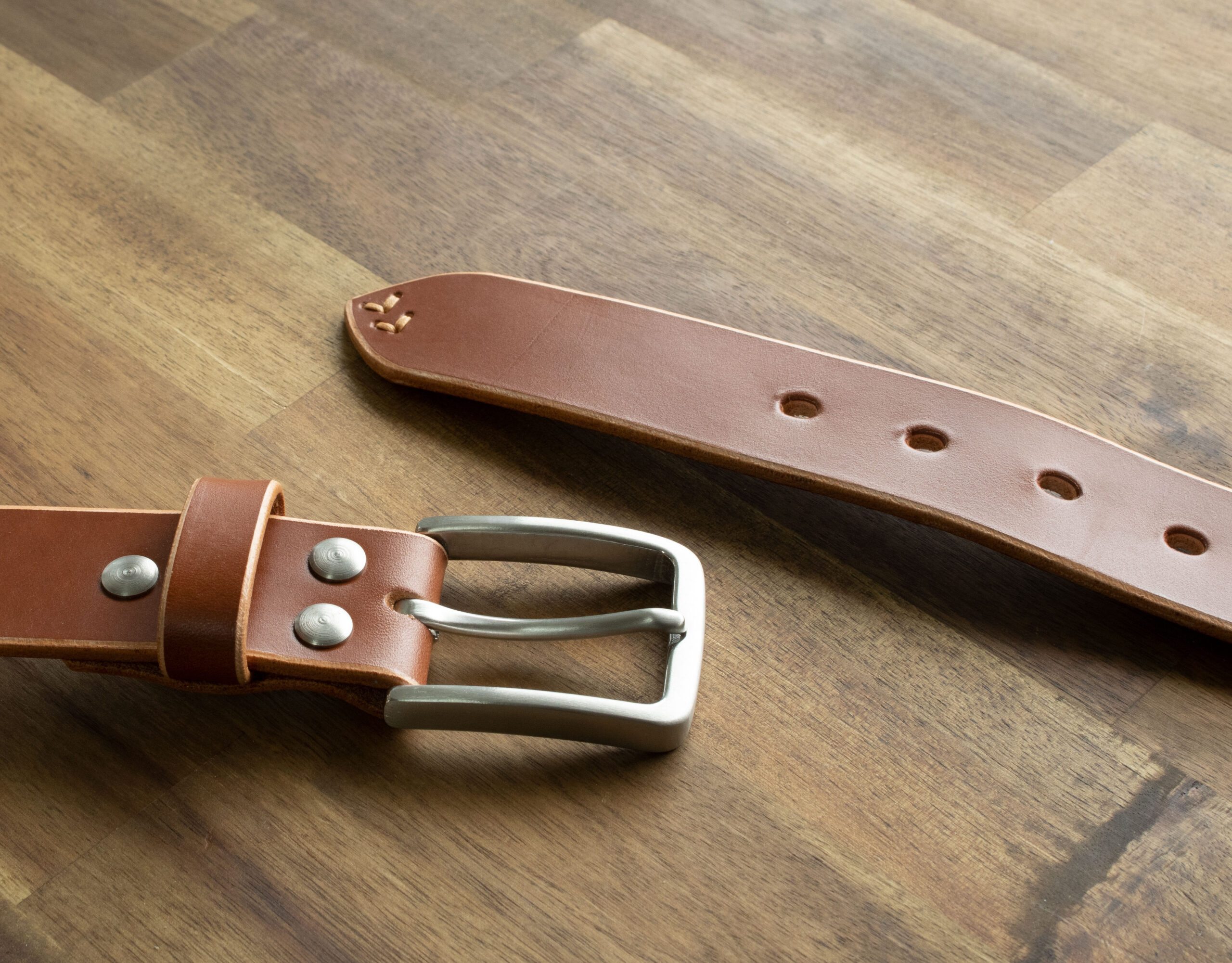 Product image of FredFloris handmade Cognac leather mens belt