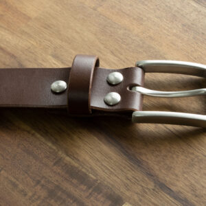 Product image of FredFloris handmade Dark Brown leather mens belt