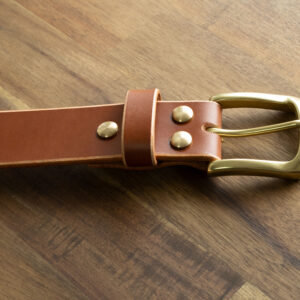 Product image of FredFloris handmade Cognac leather mens belt