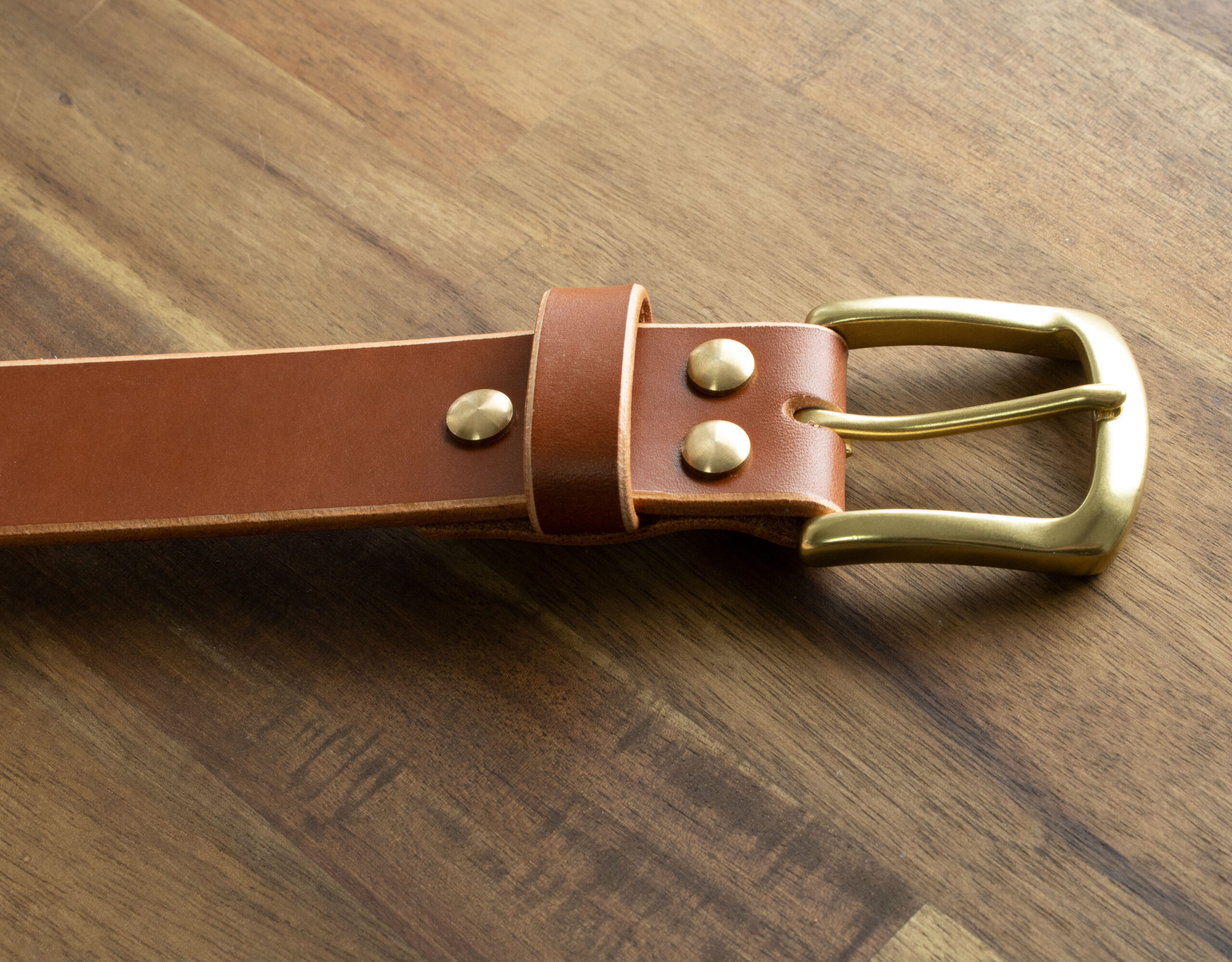 Product image of FredFloris handmade Cognac leather mens belt