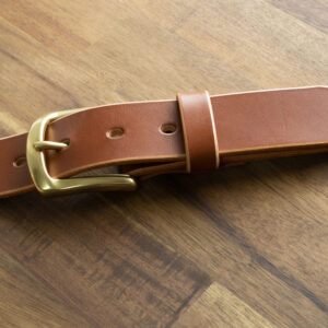 Product image of FredFloris handmade Cognac leather mens belt