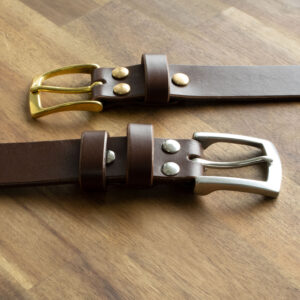 Product image of FredFloris handmade Dark Brown leather mens belt