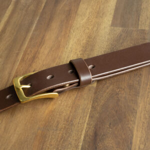 Product image of FredFloris handmade Dark Brown leather mens belt
