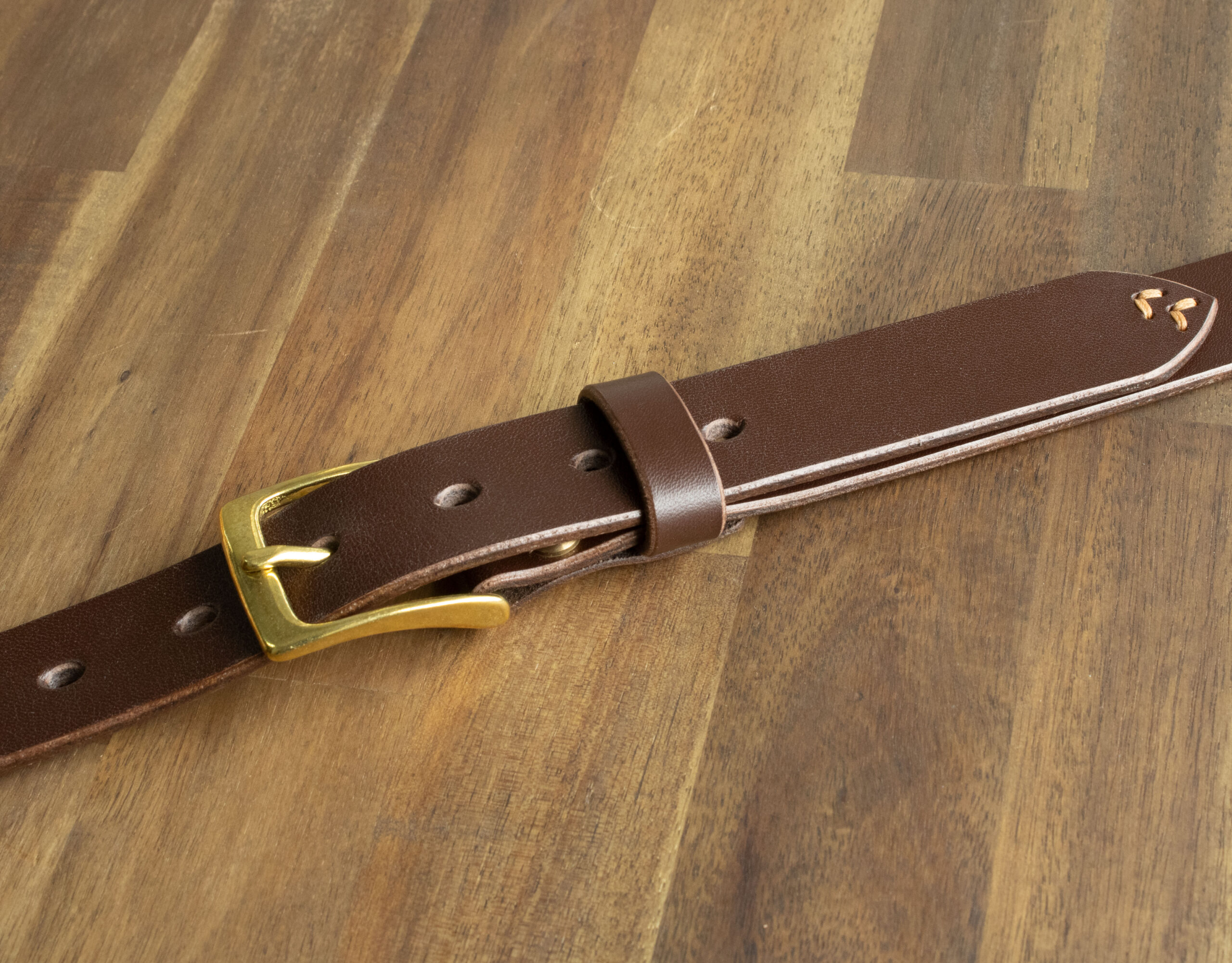 Product image of FredFloris handmade Dark Brown leather mens belt