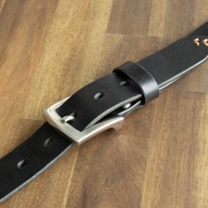 Product image of FredFloris handmade black leather mens belt