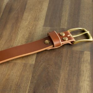 Product image of FredFloris handmade Cognac leather mens belt