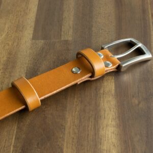 Produktbild zu FredFloris handgefertigter Tan Ledergürtel für Herren