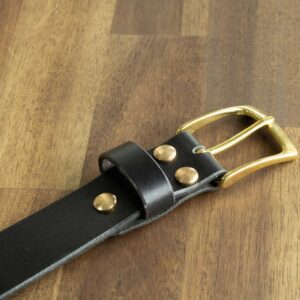 Product image of FredFloris handmade black leather mens belt