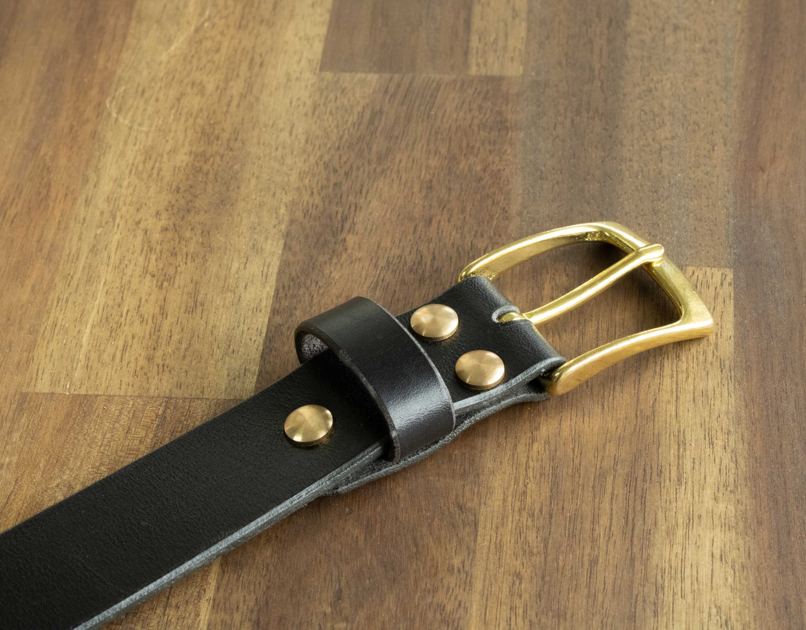 Product image of FredFloris handmade black leather mens belt
