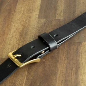 Product image of FredFloris handmade black leather mens belt