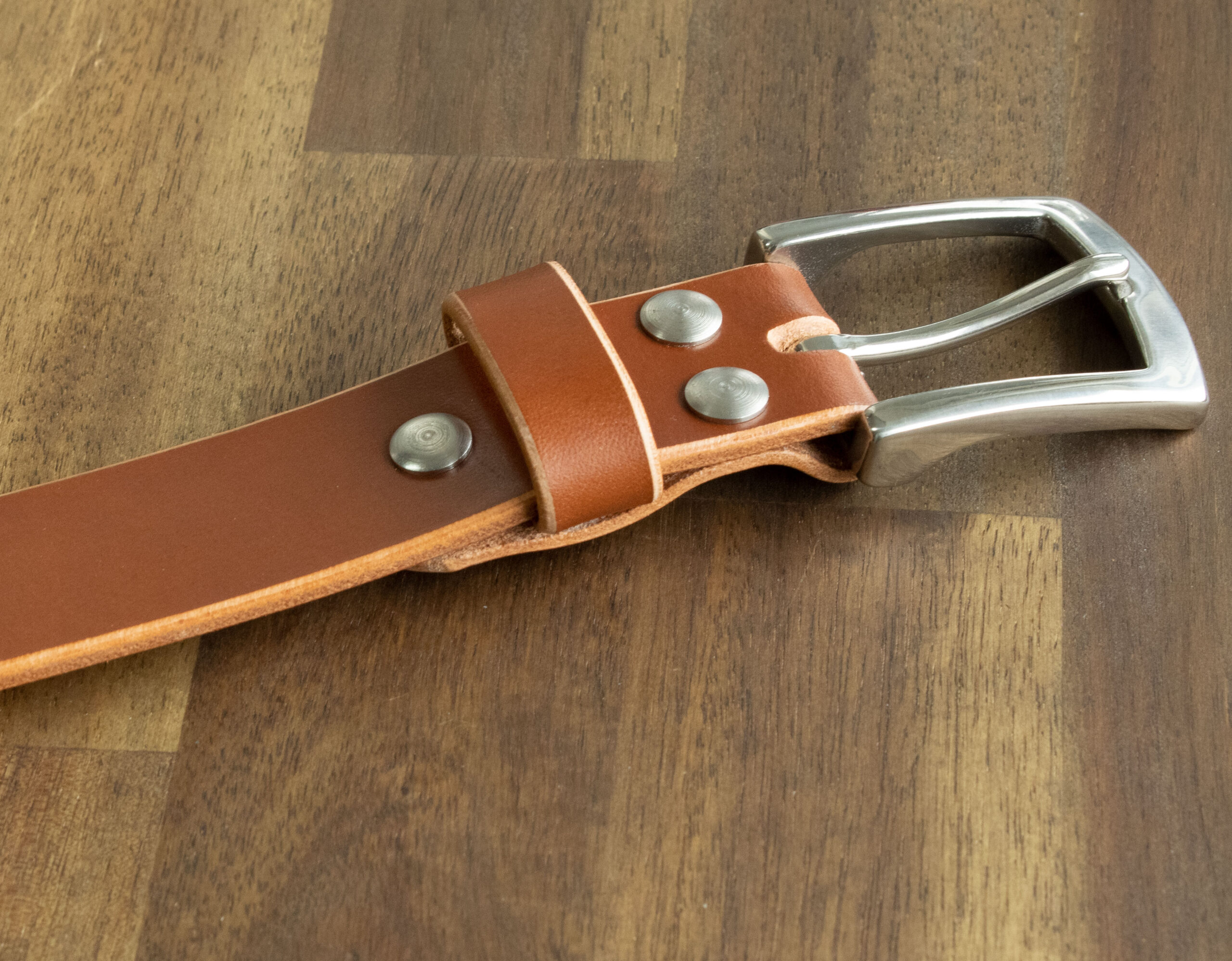 Product image of FredFloris handmade Cognac leather mens belt