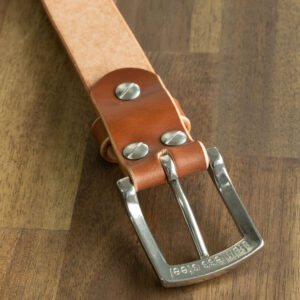 Product image of FredFloris handmade Cognac leather mens belt