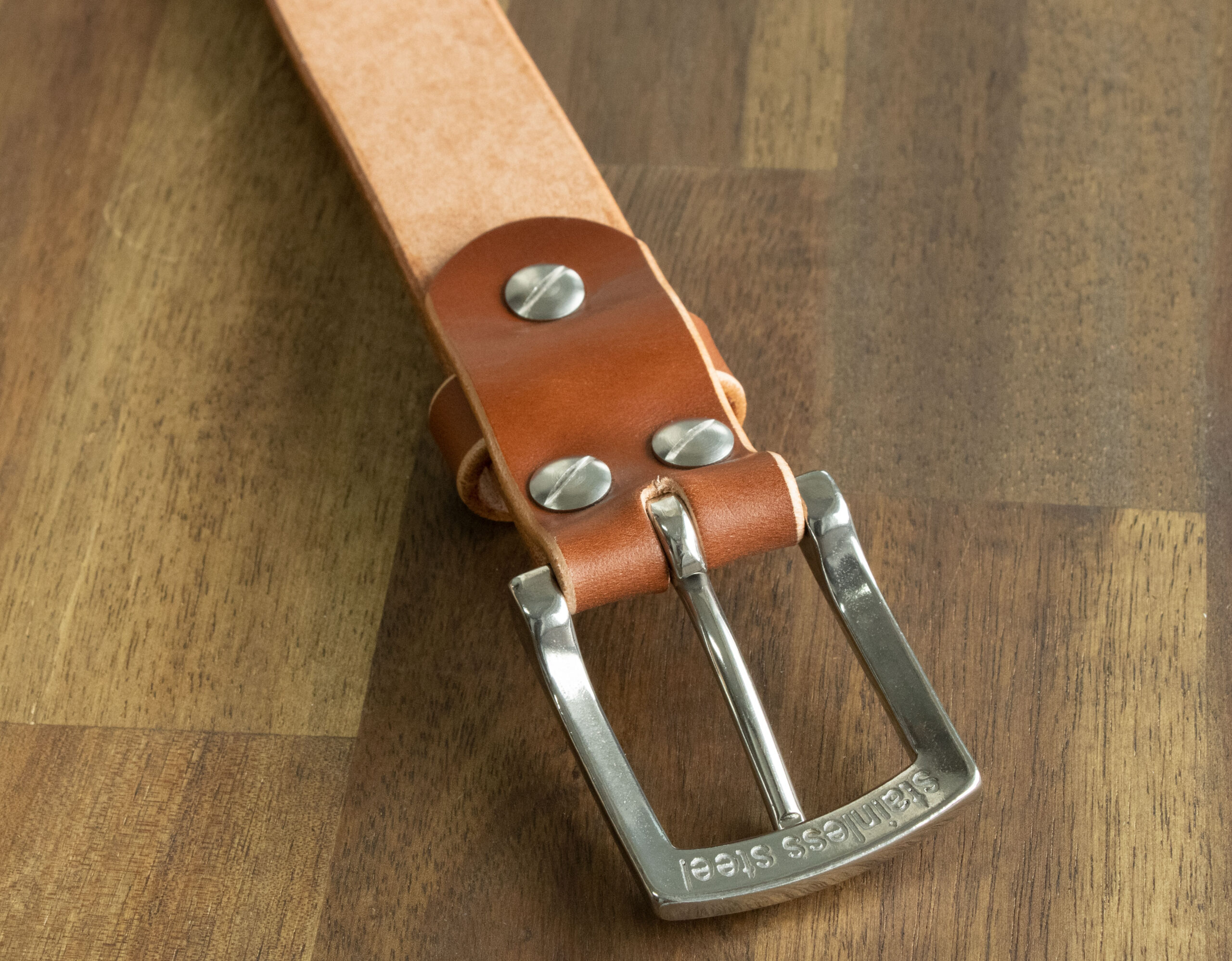 Product image of FredFloris handmade Cognac leather mens belt