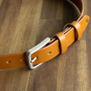 Product image of FredFloris handmade Tan leather mens belt